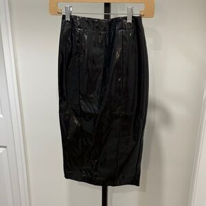 ASOS Midi Leather Pencil Skirt